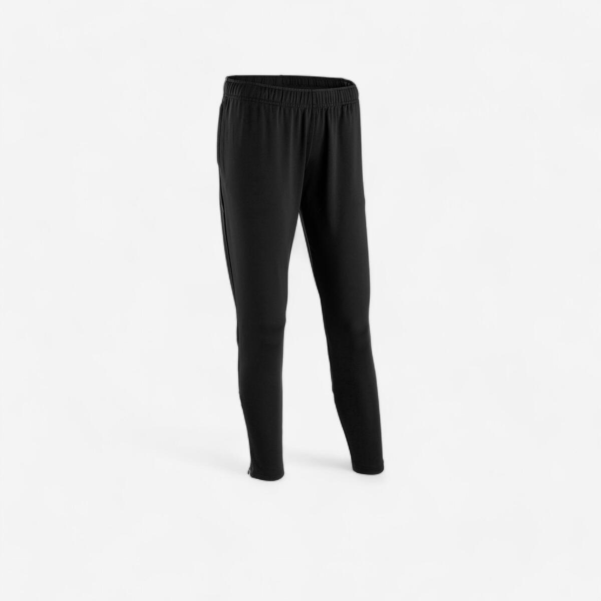 PANTALON DE FOOTBALL FEMME ESSENTIEL NOIR