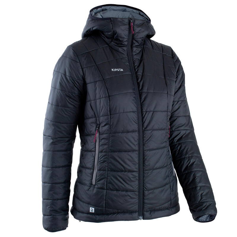 CHAQUETA ACOLCHADA FÚTBOL MUJER NEGRA