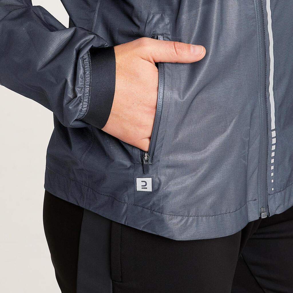 Women's Football Rain Jacket - Black