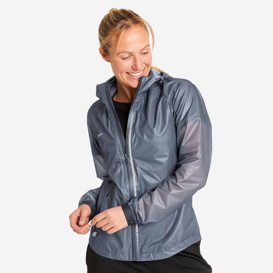 Damen Fußball Regenjacke - schwarz