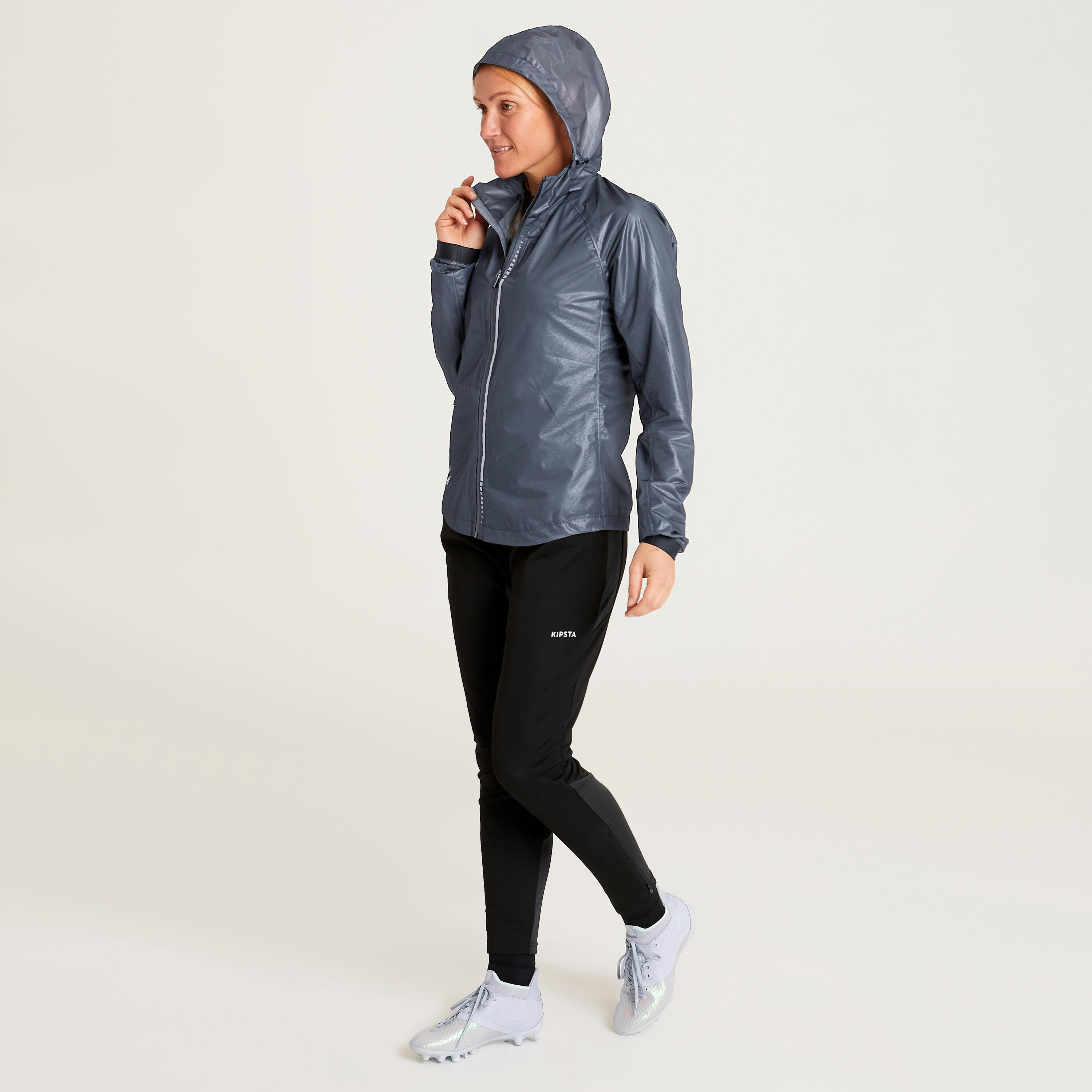 Women's Football Rain Jacket - Black 16/26