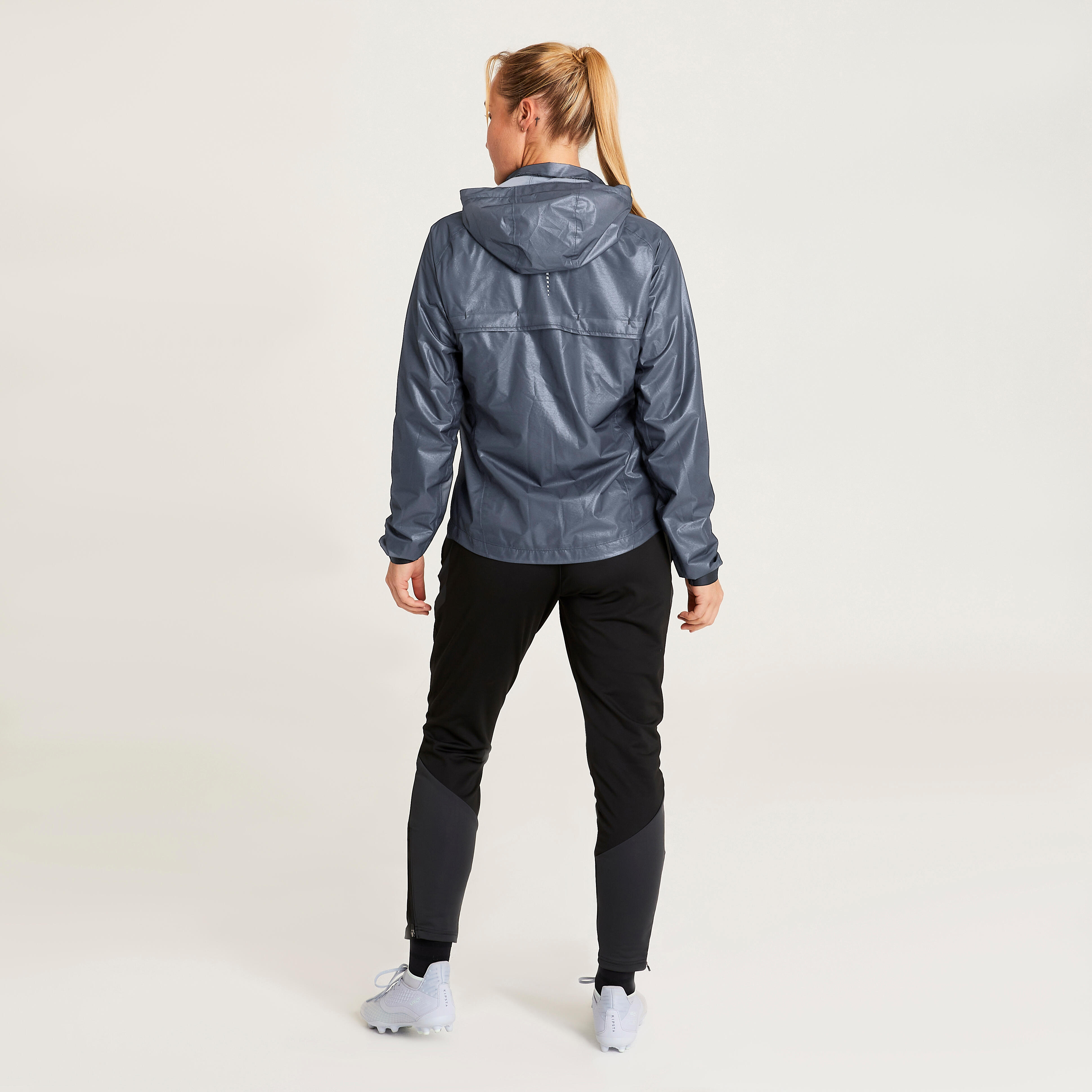 Women's soccer raincoat black