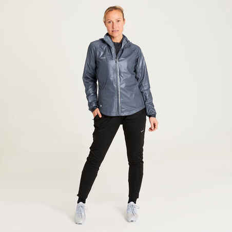 Women's Football Rain Jacket - Black