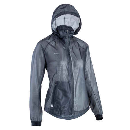 Women's Football Rain Jacket - Black