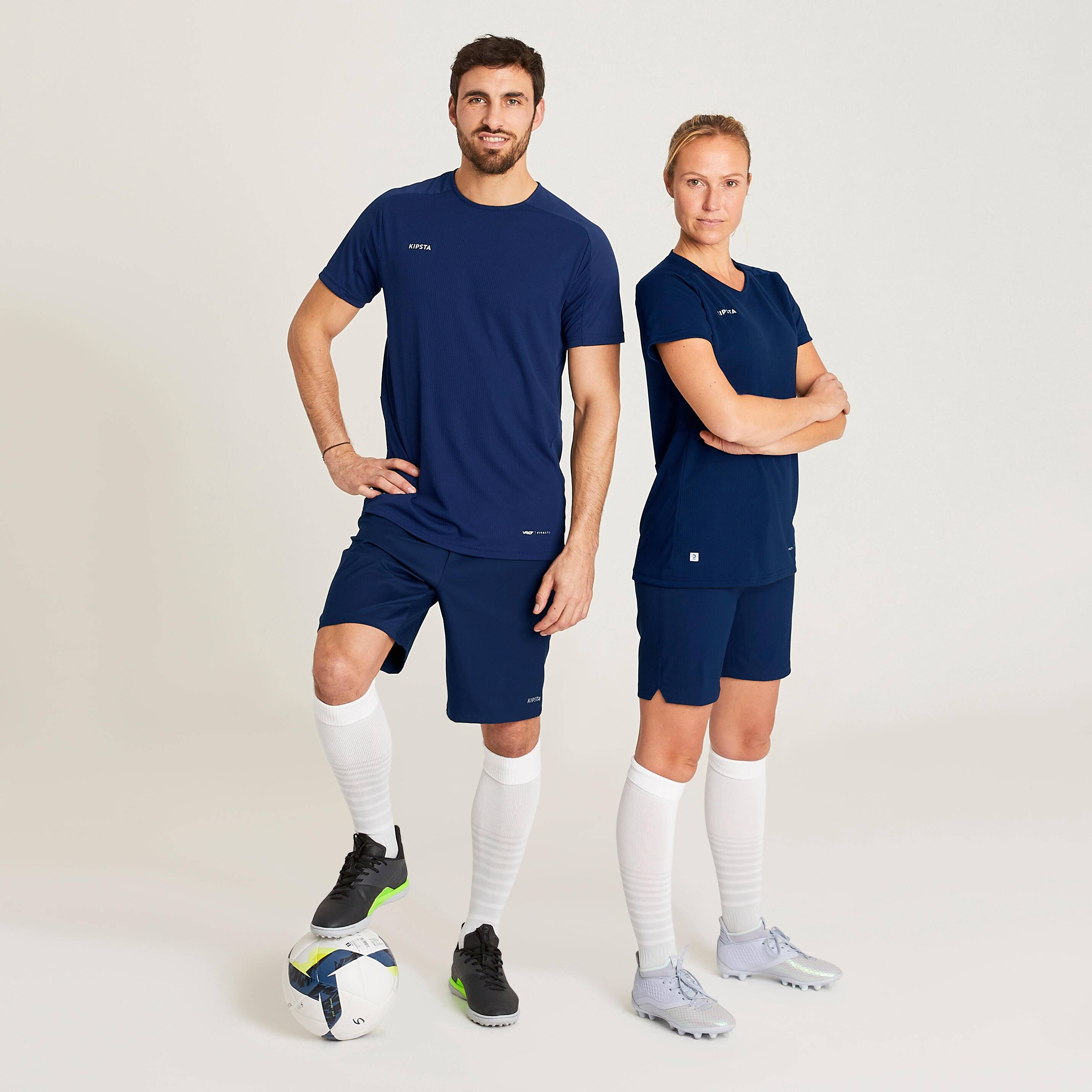 Short-Sleeved Football Shirt Viralto Club - Navy Blue 9/9