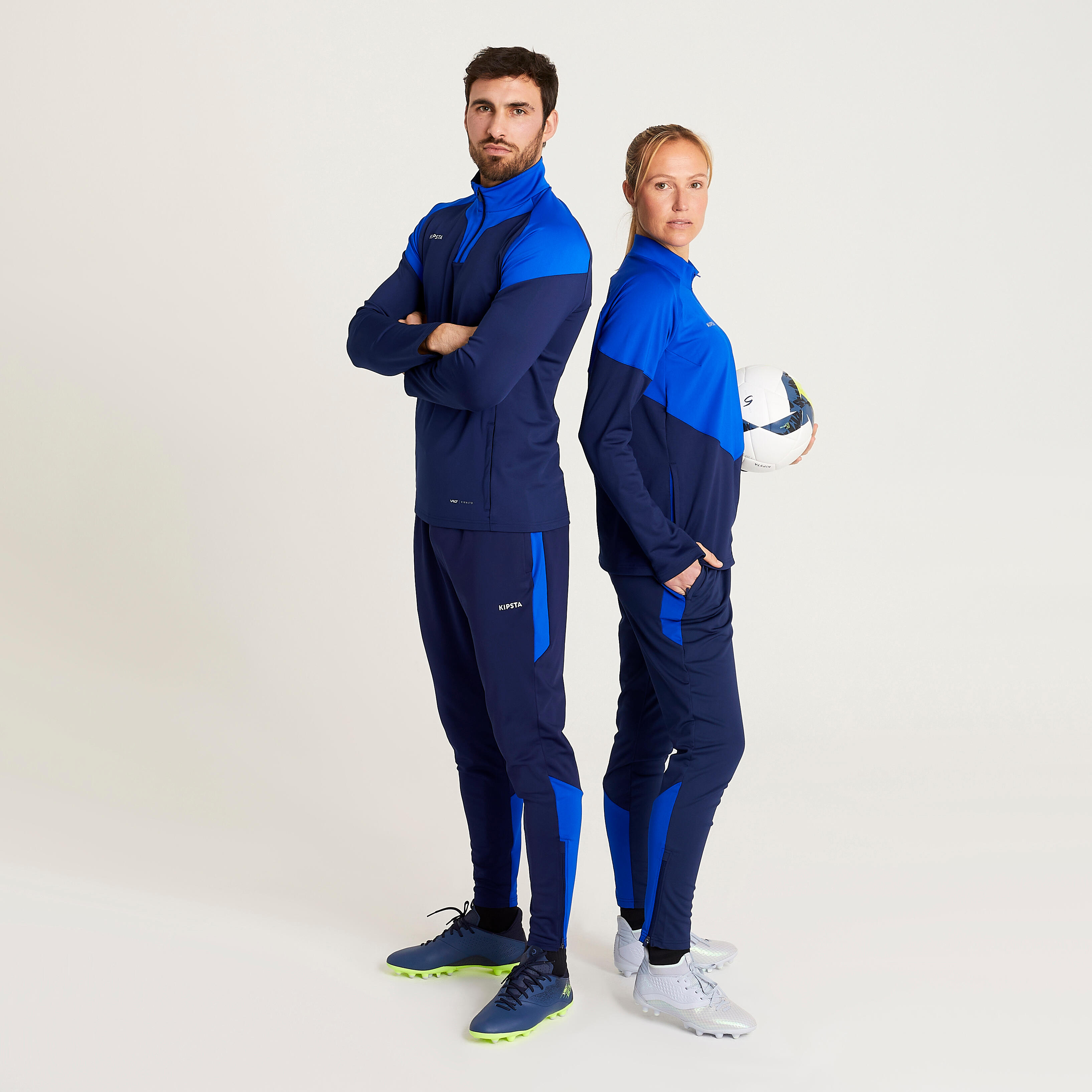 PANTALONI DA ALLENAMENTO DA CALCIO VIRALTO BLU DA DONNA