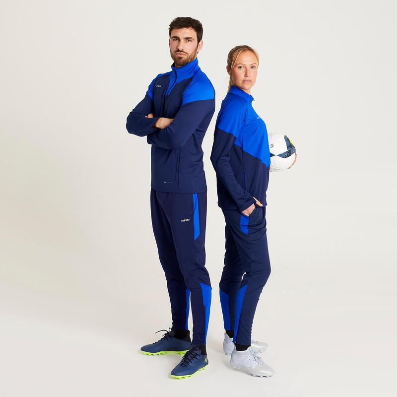 PANTALON D'ENTRAINEMENT DE FOOTBALL FEMME VIRALTO BLEU