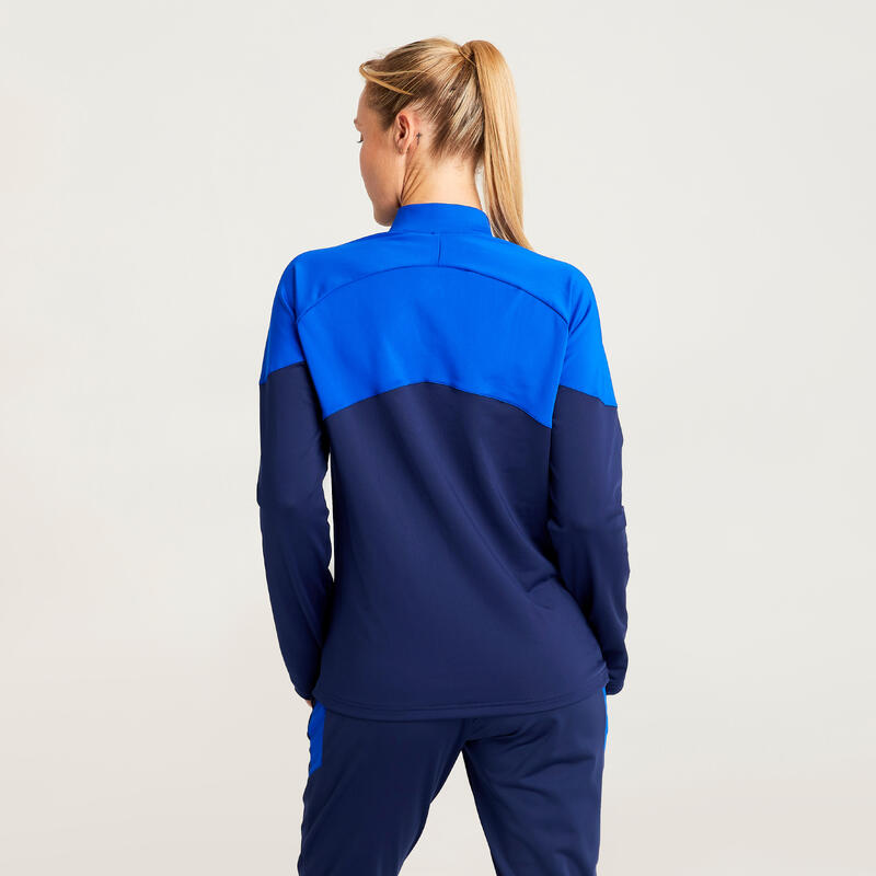 SWEAT DE FOOTBALL FEMME VIRALTO BLEU