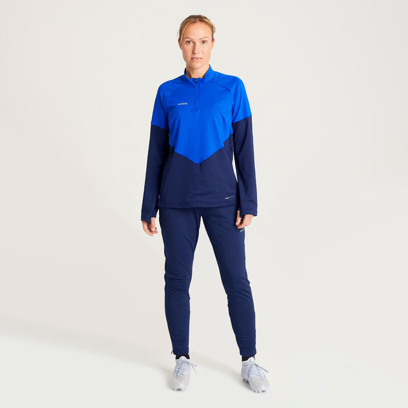 PANTALON D'ENTRAINEMENT DE FOOTBALL FEMME VIRALTO BLEU