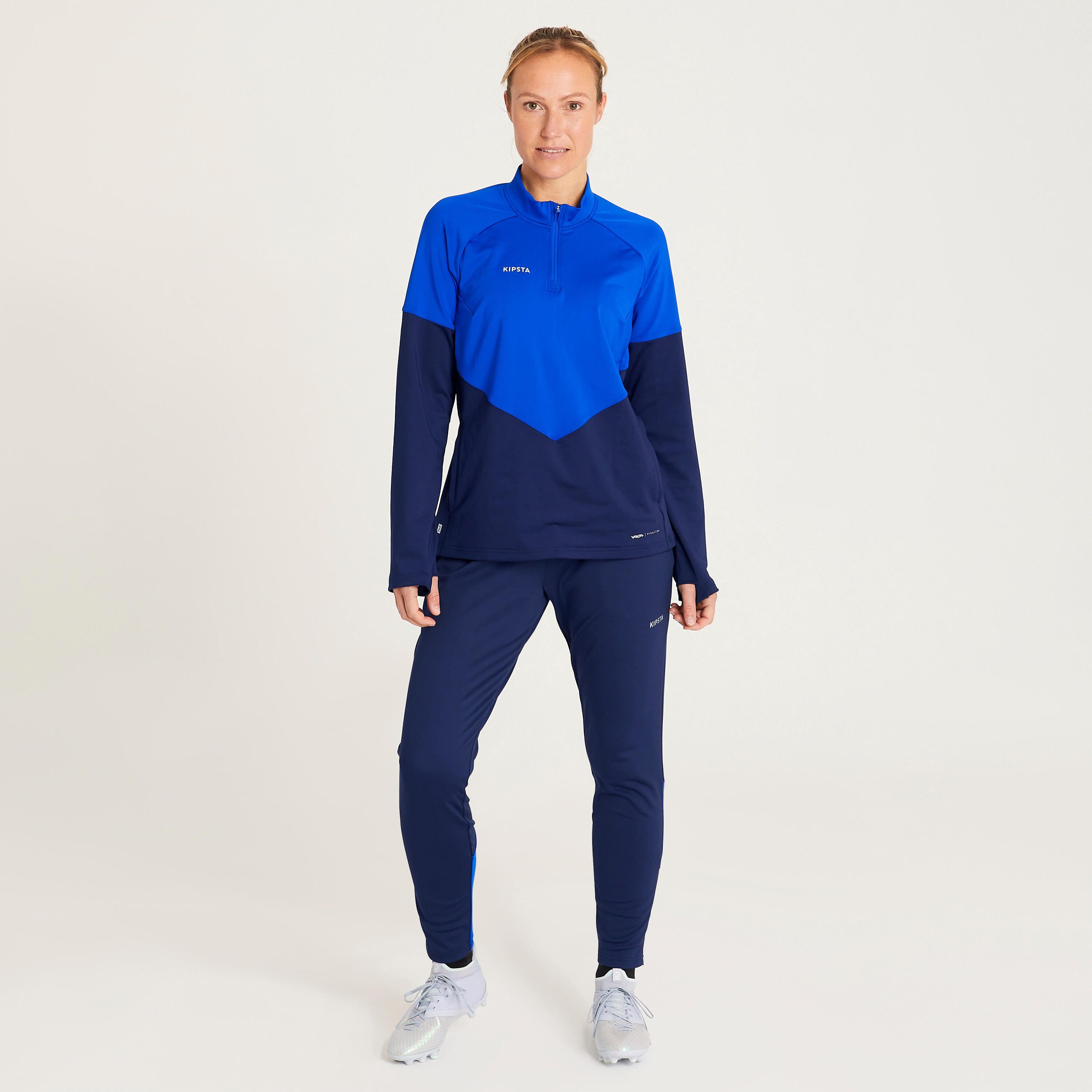 Pantaloni calcio donna VIRALTO blu 8/9