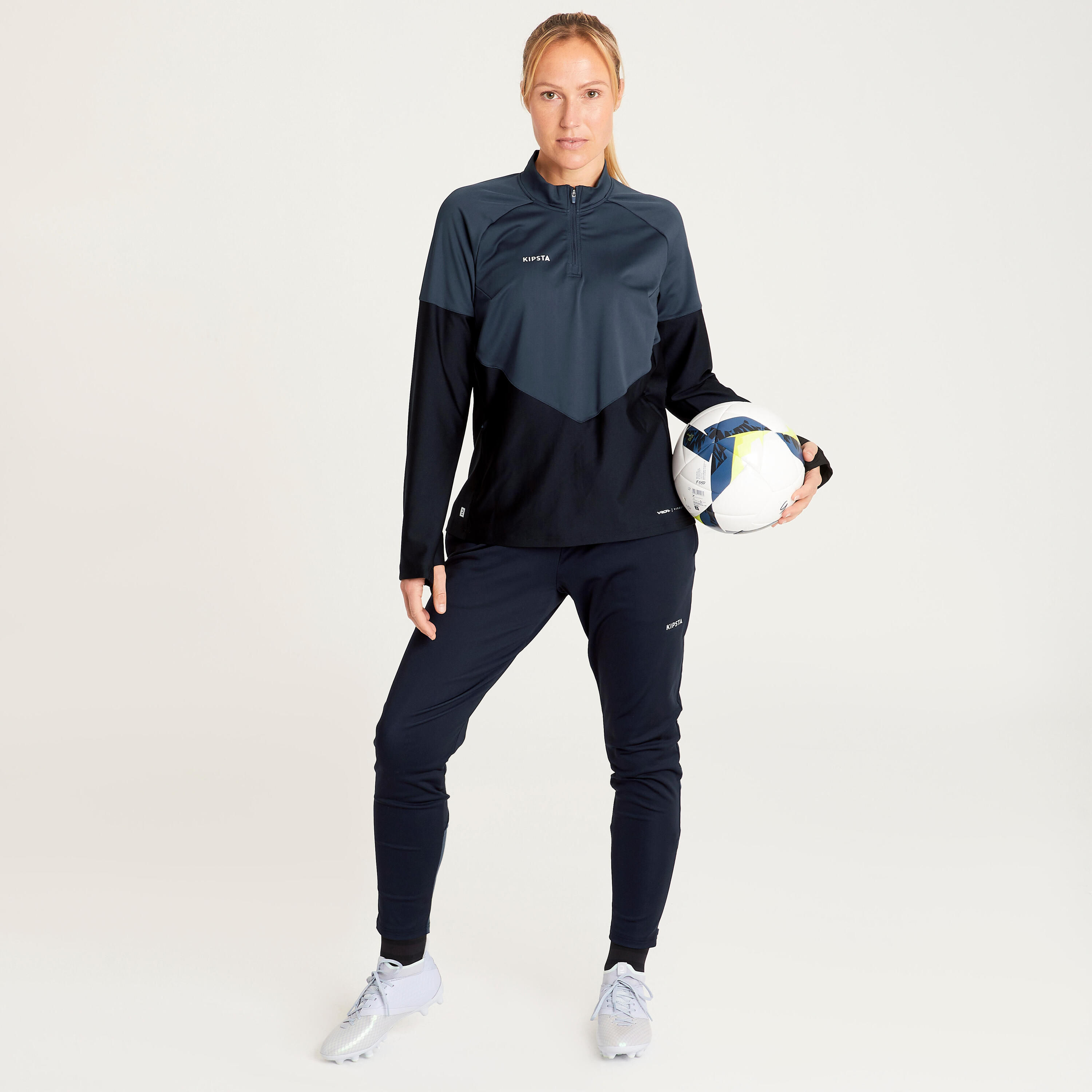 Women's Football Training Bottoms Viralto - Black 12/18