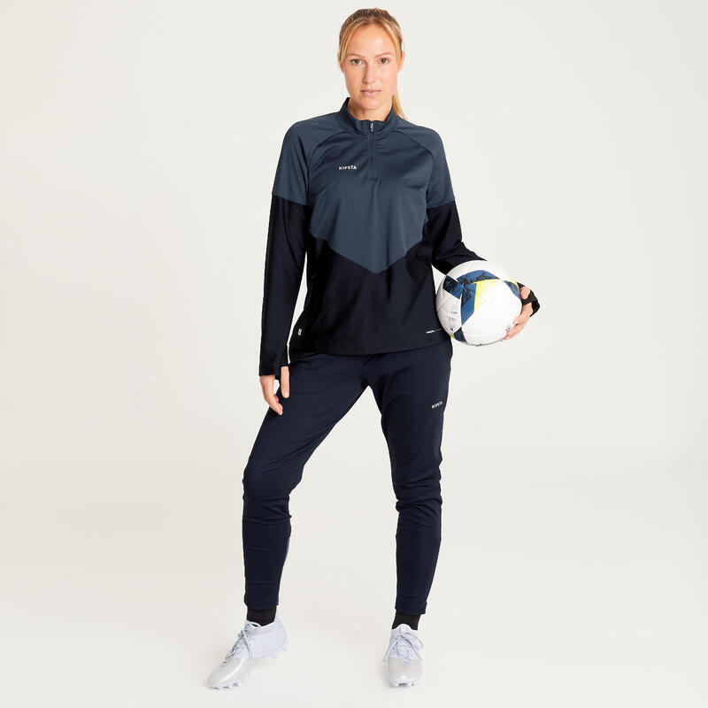 PANTALON D'ENTRAINEMENT DE FOOTBALL FEMME VIRALTO NOIR