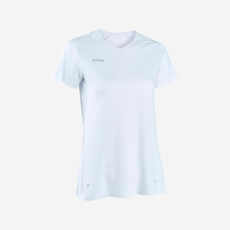 Camiseta manga corta de Fútbol Mujer Viralto blanca