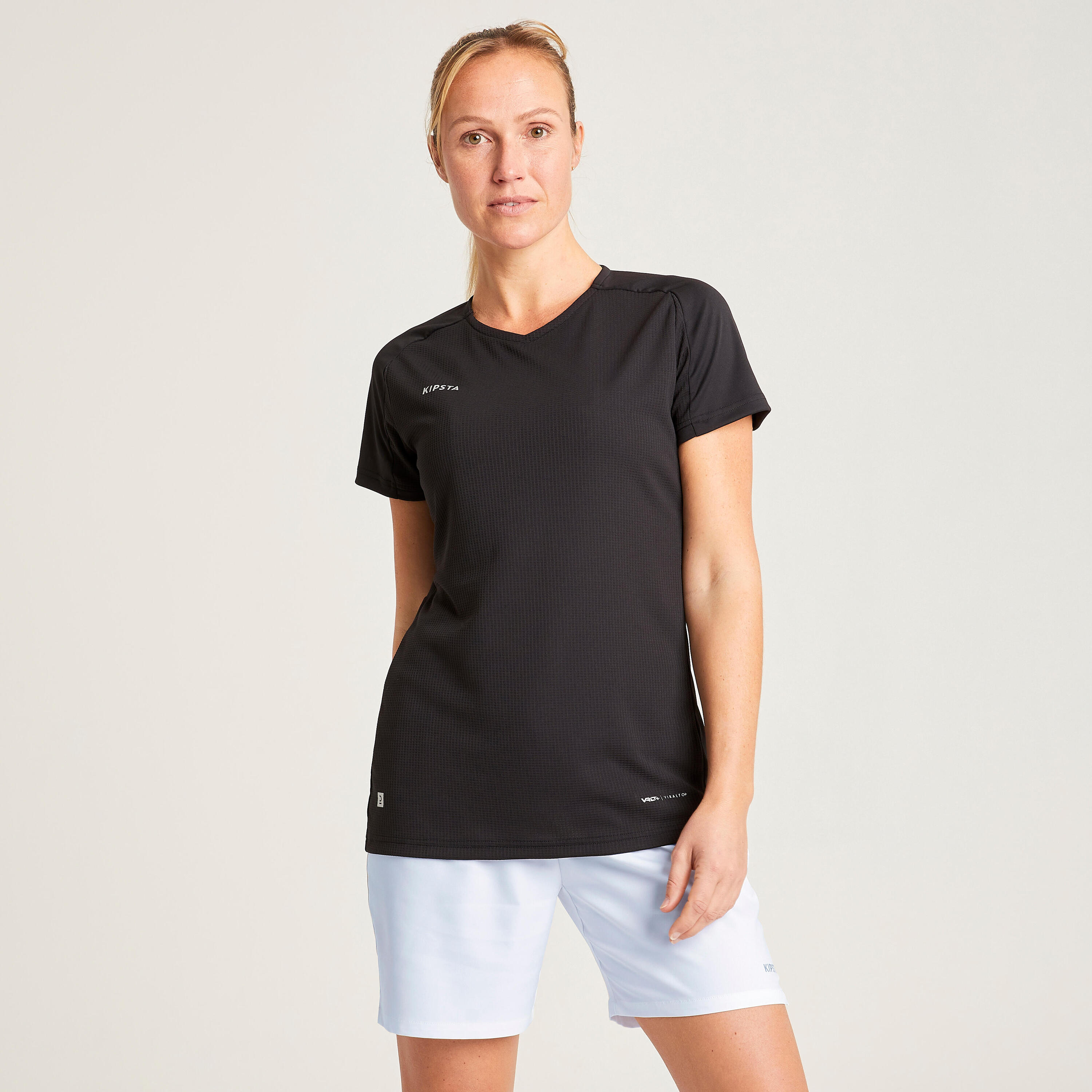 Women's Plain Football Shirt - Black 19/29