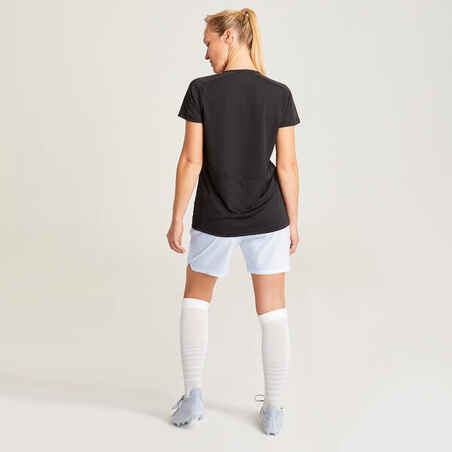 Women's Plain Football Shirt - Black