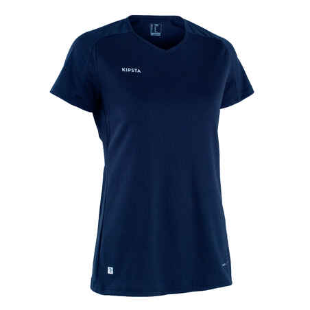 Mornarsko modra ženska nogometna majica VRO+ 
