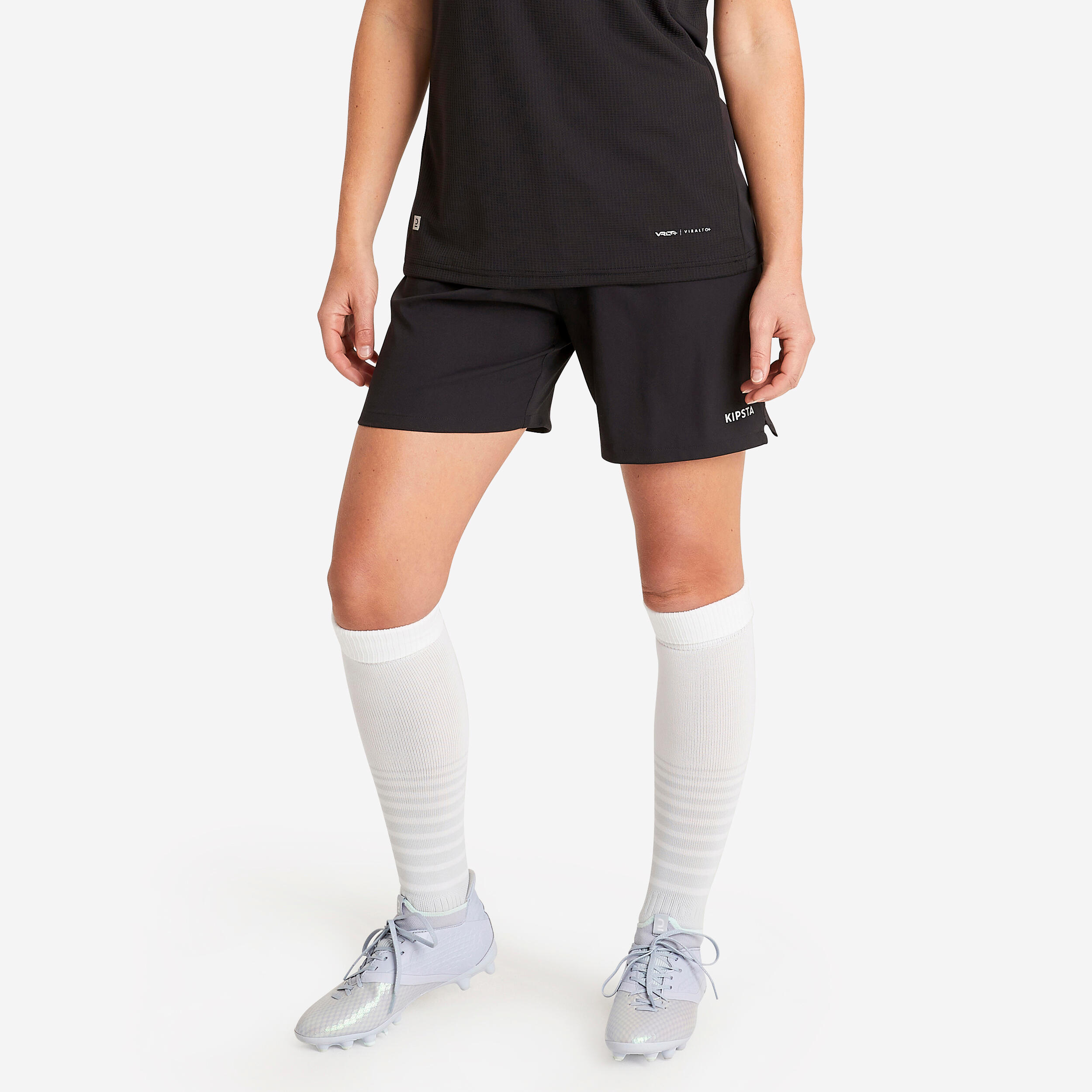 Football Shorts Kipsta F500 Black