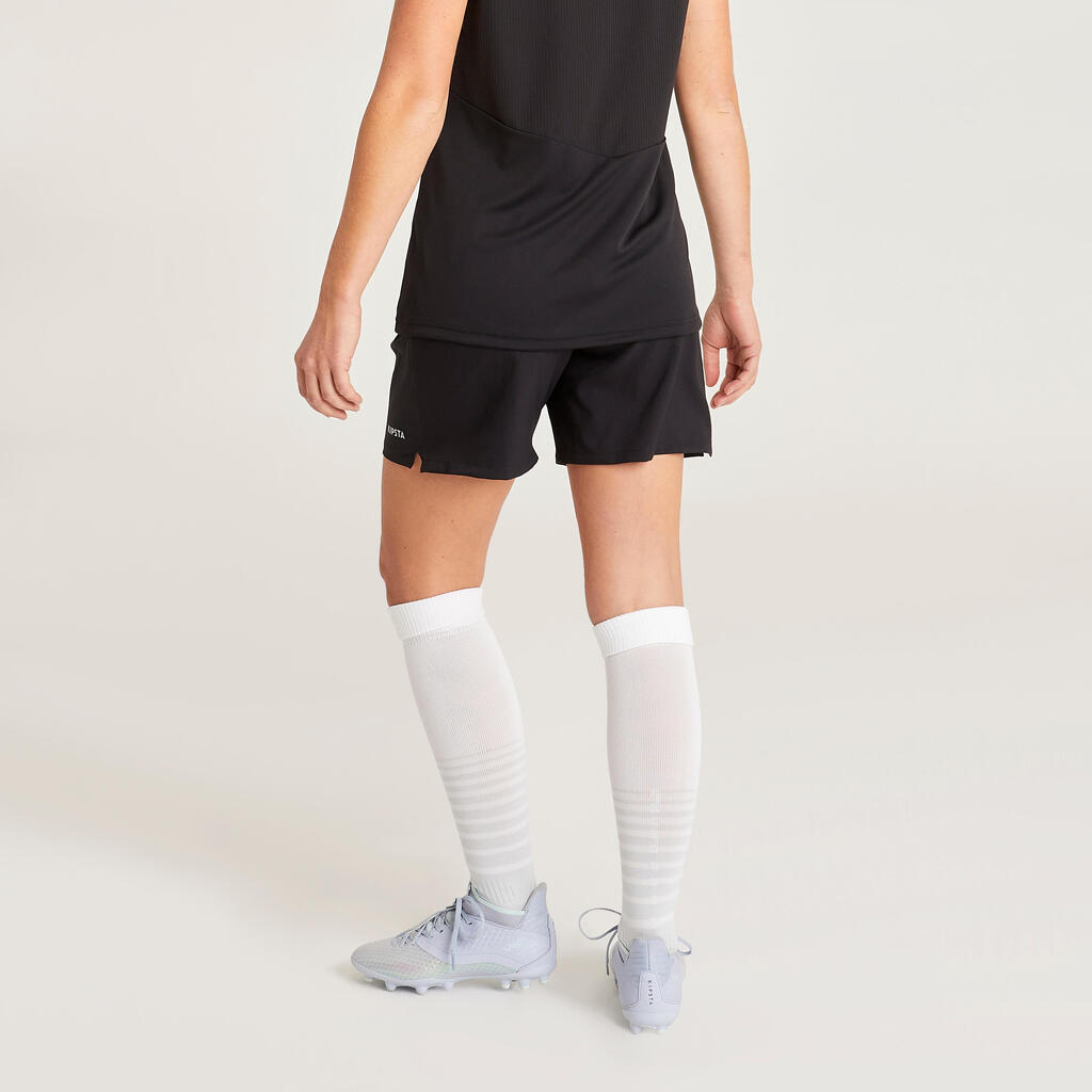 Fussballtrikot VRO+ Damen schwarz/grün