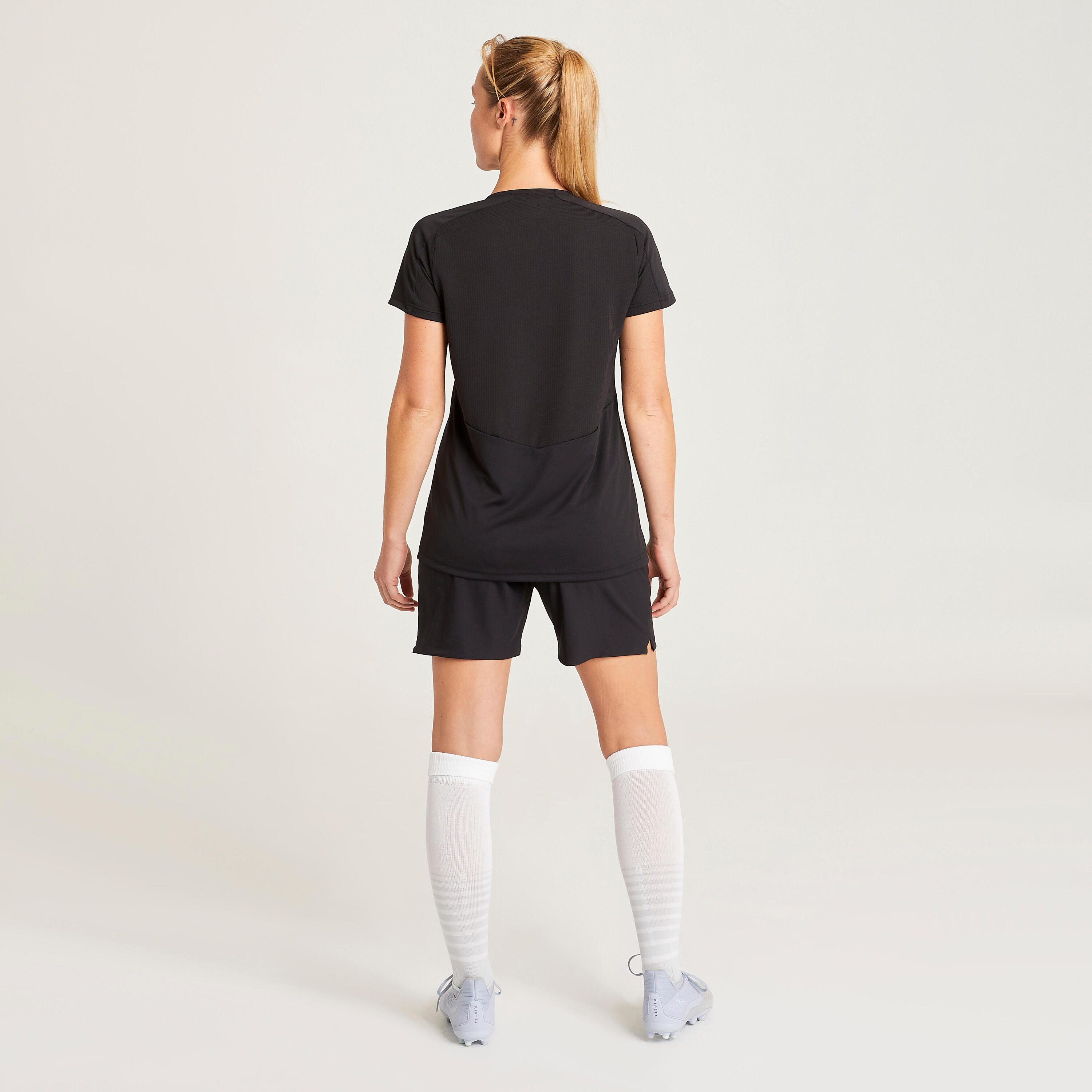 Women's Plain Football Shirt - Black 10/29