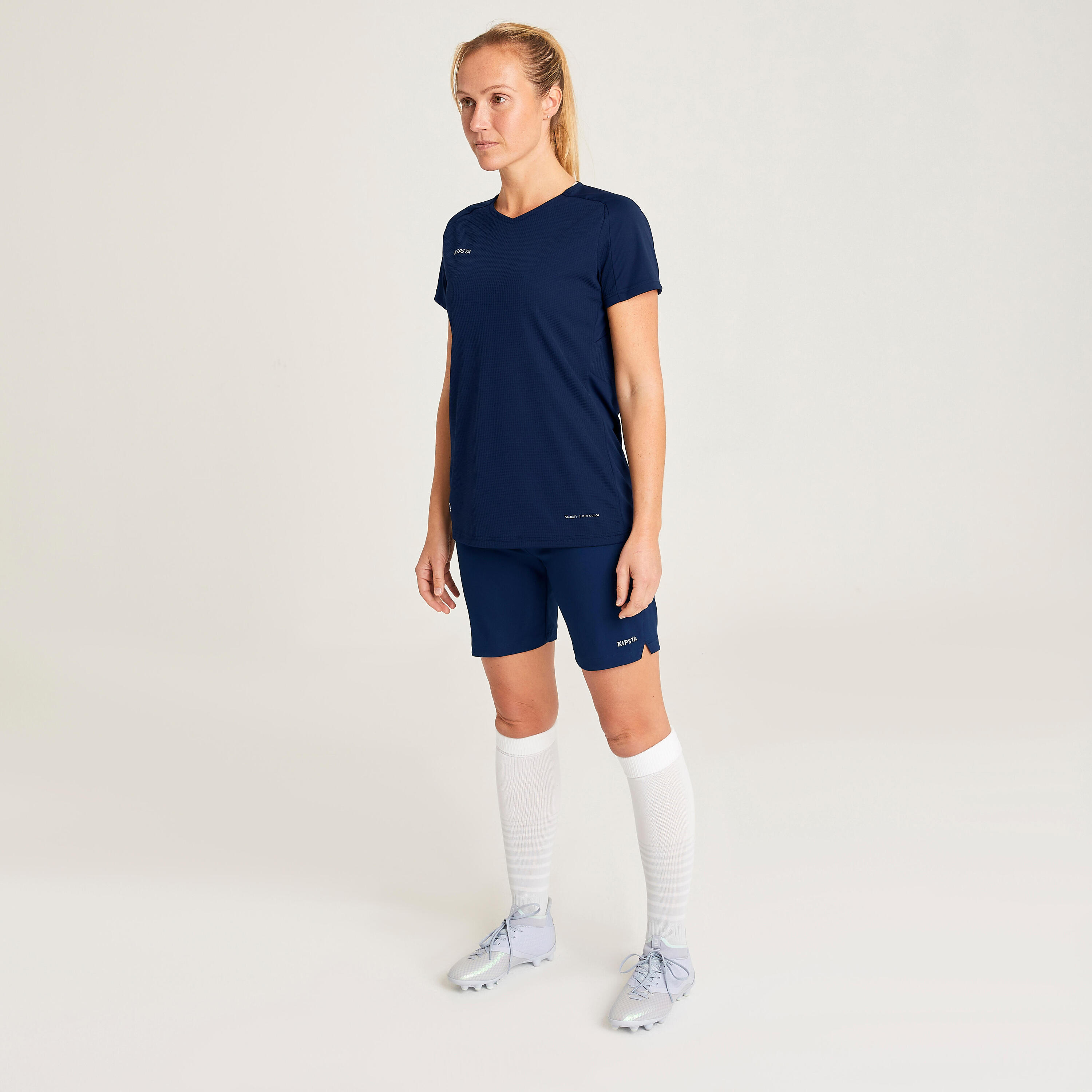 Women's Football Shirt Viralto - Plain Navy 3/10