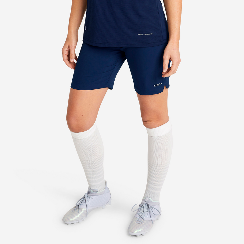 SHORT DE FOOTBALL VIRALTO CLUB FEMME BLEU pour les clubs et collectivites Decathlon Pro