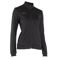 Veste de football d'entrainement ESSENTIELLE noire et grise