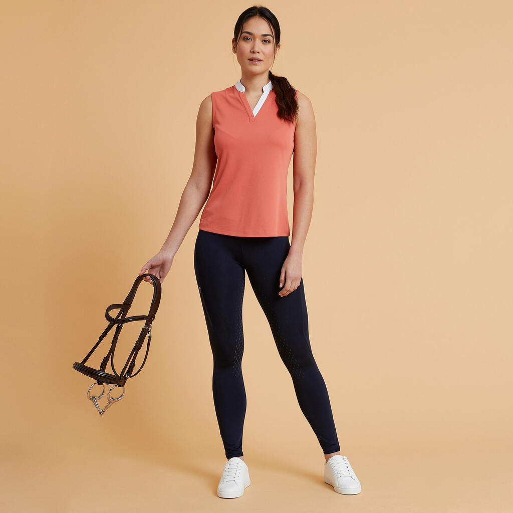 Legging équitation full grip Femme - 500 noir