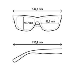 Adults Hiking Sunglasses - MH120 - Polarising Category 3