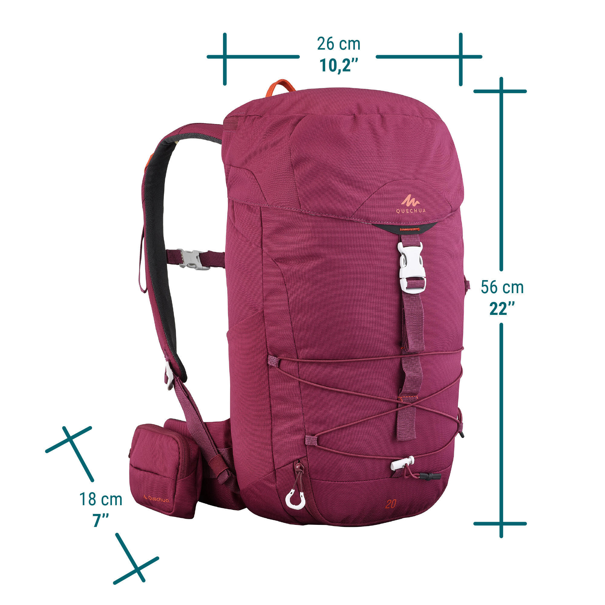Mountain hiking backpack 20L - MH100 3/15