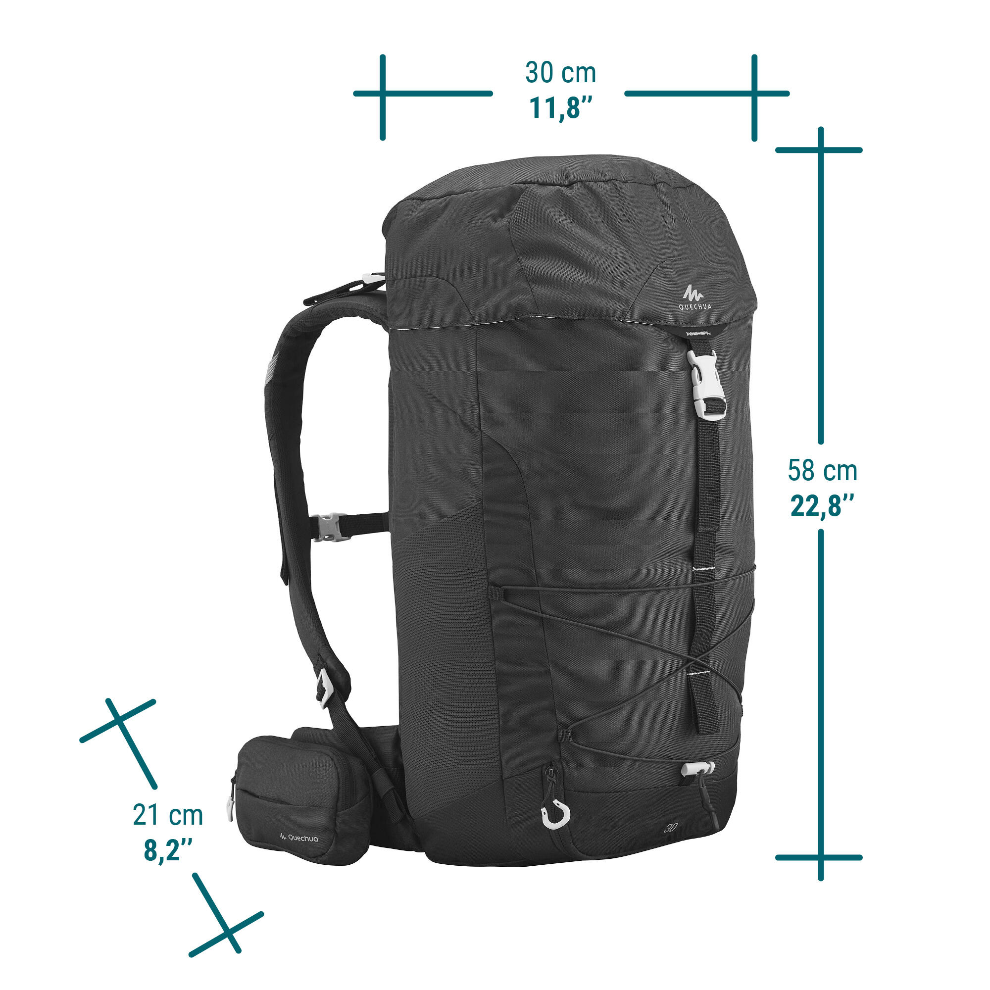 Sac à dos de randonnée montagne 30L MH100 Decathlon - Main Image