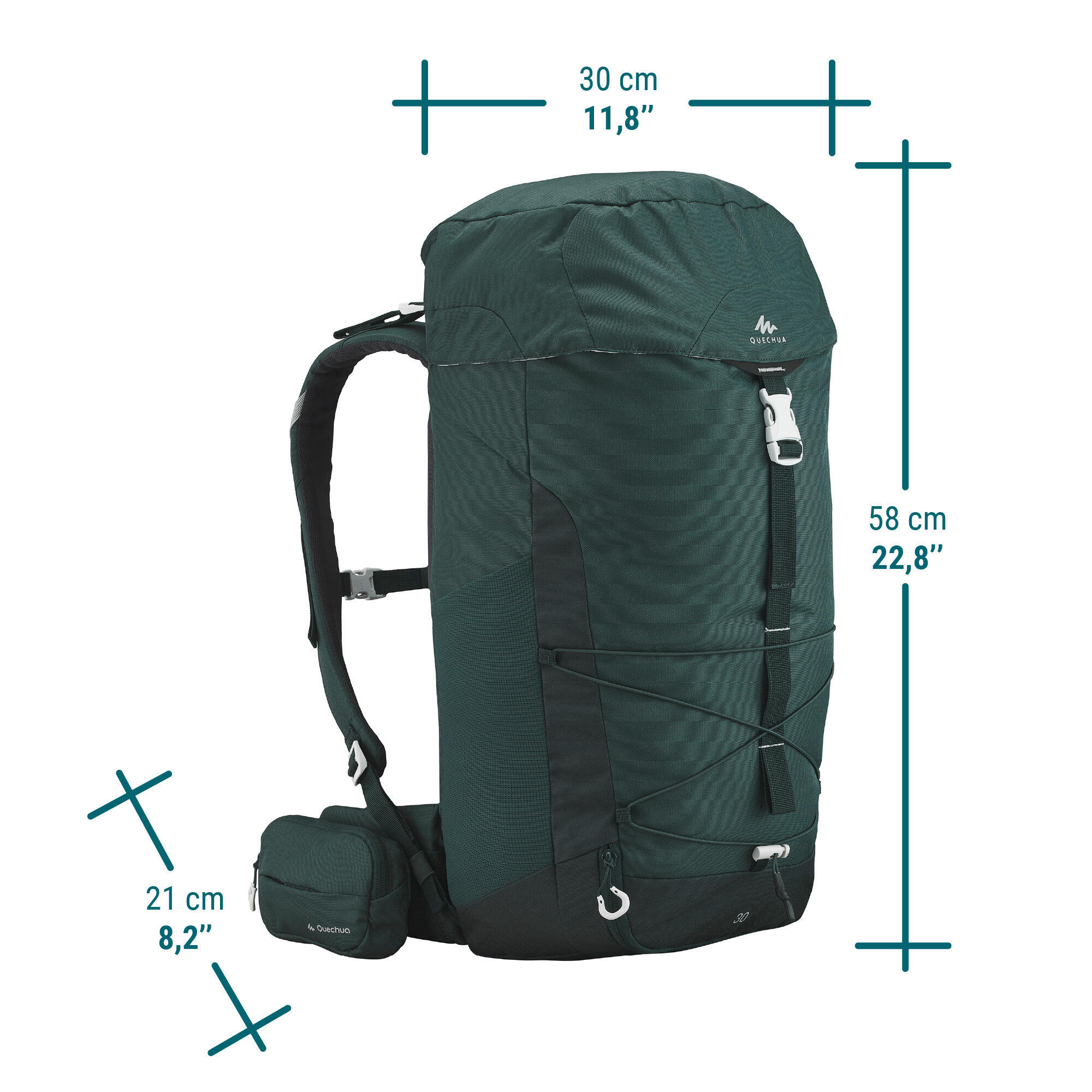 Mountain hiking backpack 30L - MH100 2/11