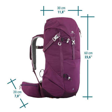 Wanderrucksack Bergwandern MH500 20 l violett