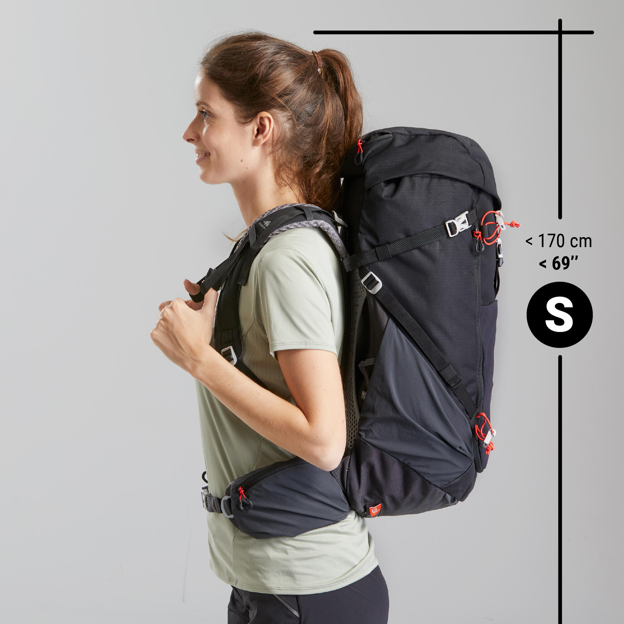 Hiking Backpack 20 L – MH 500 Black - QUECHUA