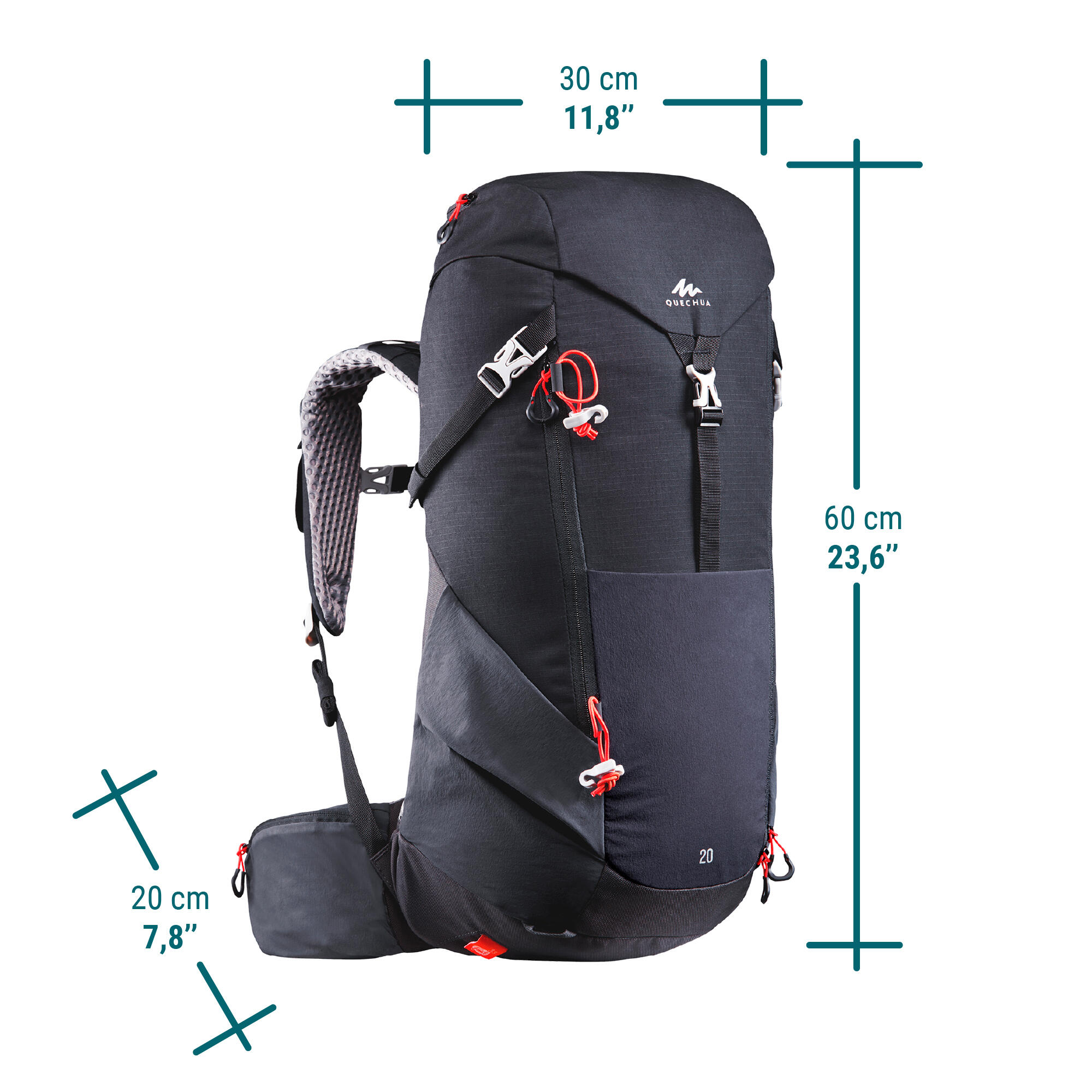 Sac dos de randonn e montagne 20L MH500 Decathlon