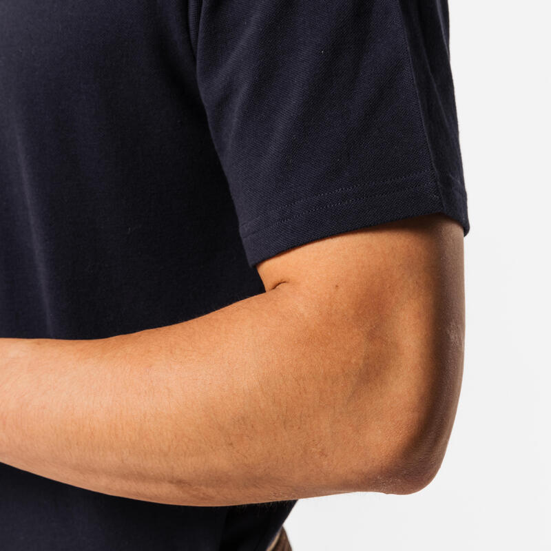 Men's golf short-sleeved polo shirt - MW100 navy blue