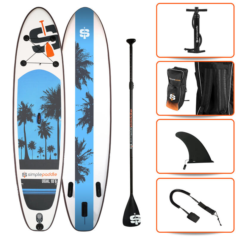 STAND UP PADDLE GONFLABLE DE RANDONNEE 10'6 UGAL