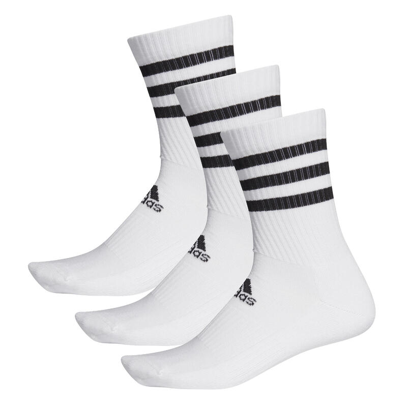 Chaussettes avec bandes contrastantes - Lot de 3 - Blanc - Kiabi