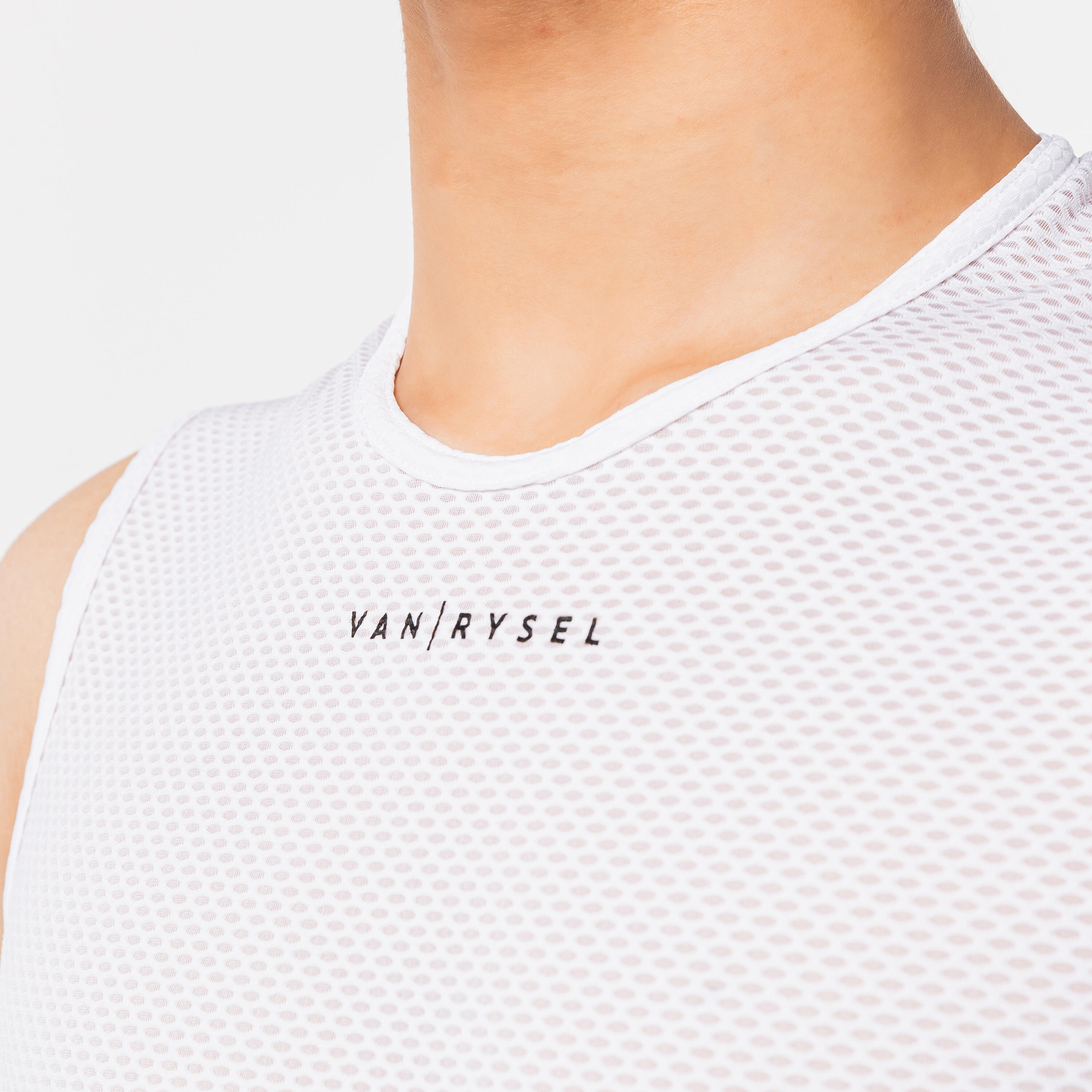 Fiets ondershirt voor heren EDR wit 10/14