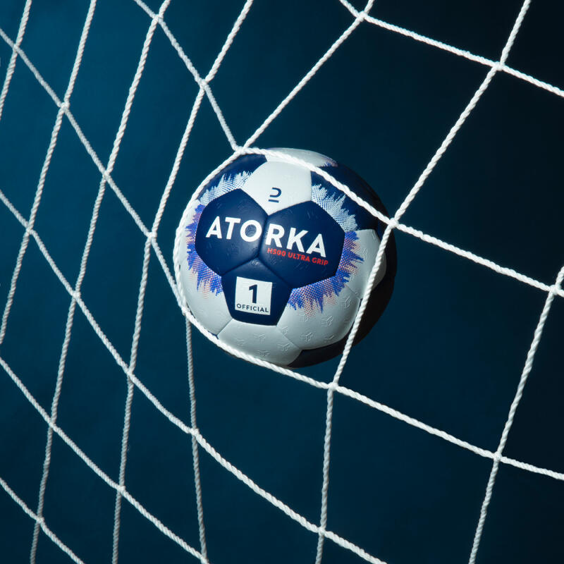 Ballon de handball H500 hybride T1 bleu/blanc