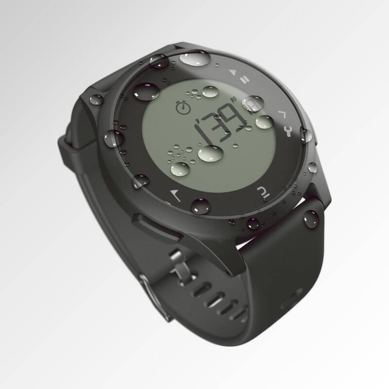 Reloj cronómetro de running W900 negro con pantalla reverse - Decathlon