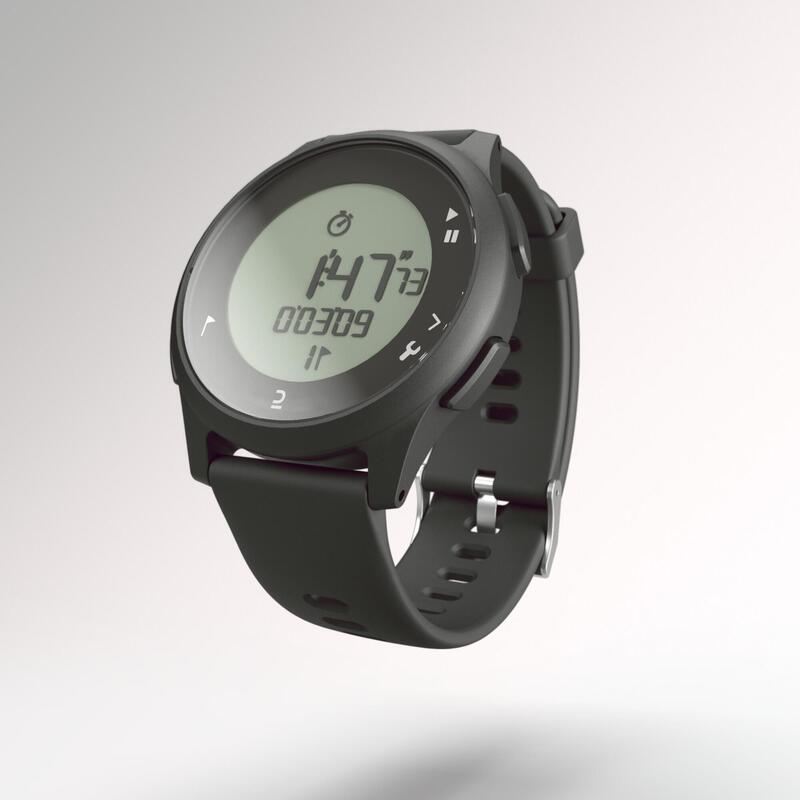 Běžecké hodinky se stopkami W100 černé 