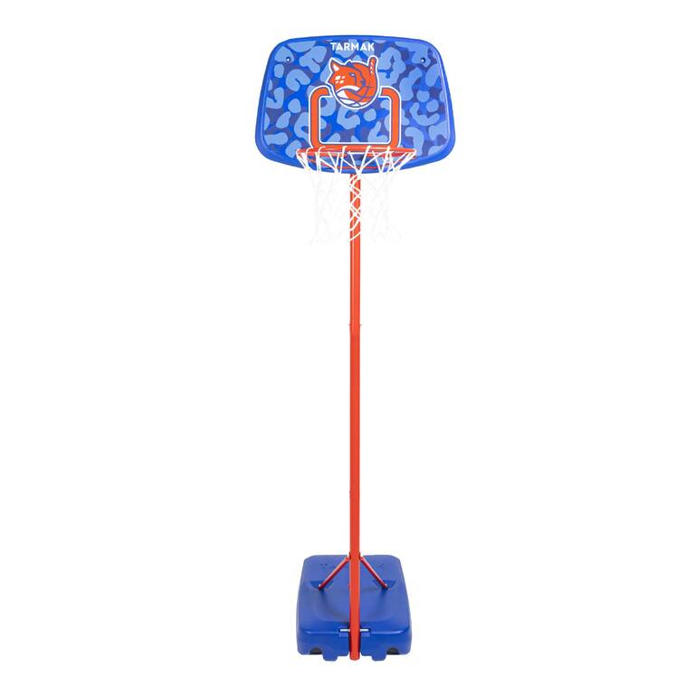 Kids' Basketball Hoop On Stand Adjustable 1.30m To 1.60m K500 Aniball - Blue