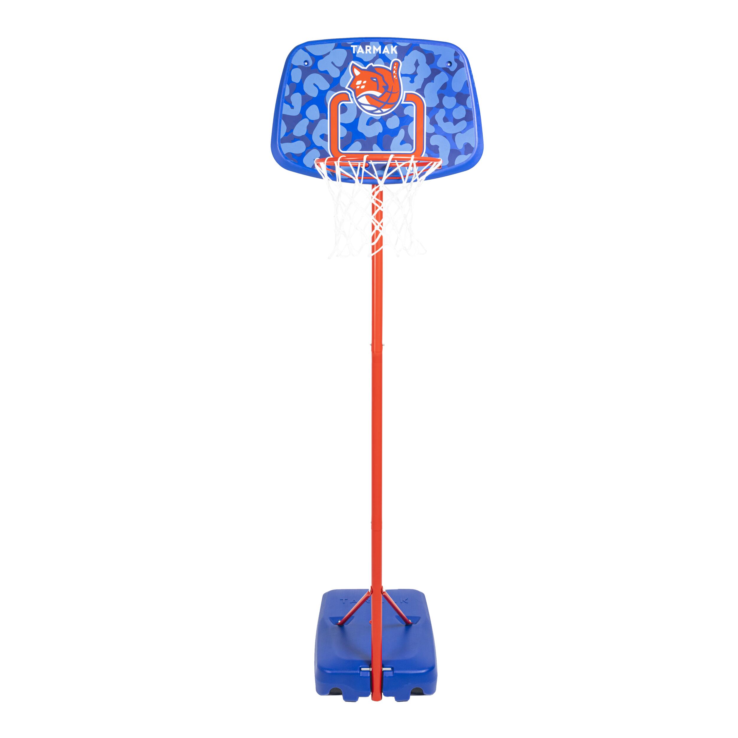 Panier de basketball sur pied Aniball réglable de 1,30 à 1,60 m - K 500 bleu - TARMAK