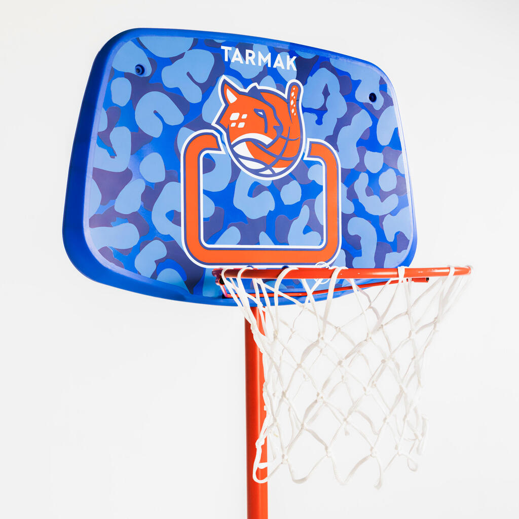 Kids' Basketball Hoop On Stand Adjustable 1.30m To 1.60m K500 Aniball - Blue