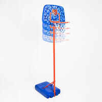 Kids' Basketball Hoop On Stand Adjustable 1.30m To 1.60m K500 Aniball - Blue