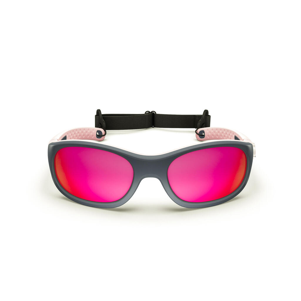 Bērnu (4–6 gadi) pārgājienu saulesbrilles “MH K500”, 4. kategorija, rozā/zilas