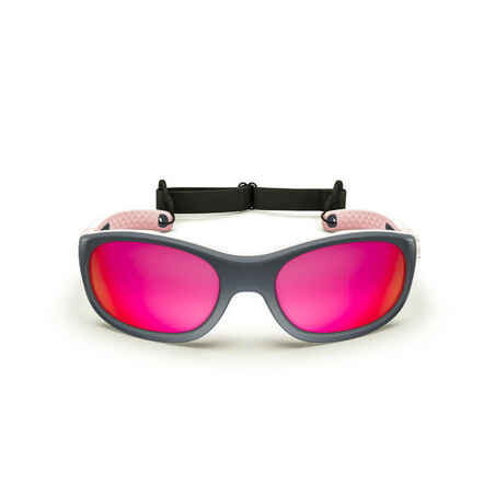 Hiking sunglasses - MH K500 - Children’s age 4-6 - category 4 pink blue