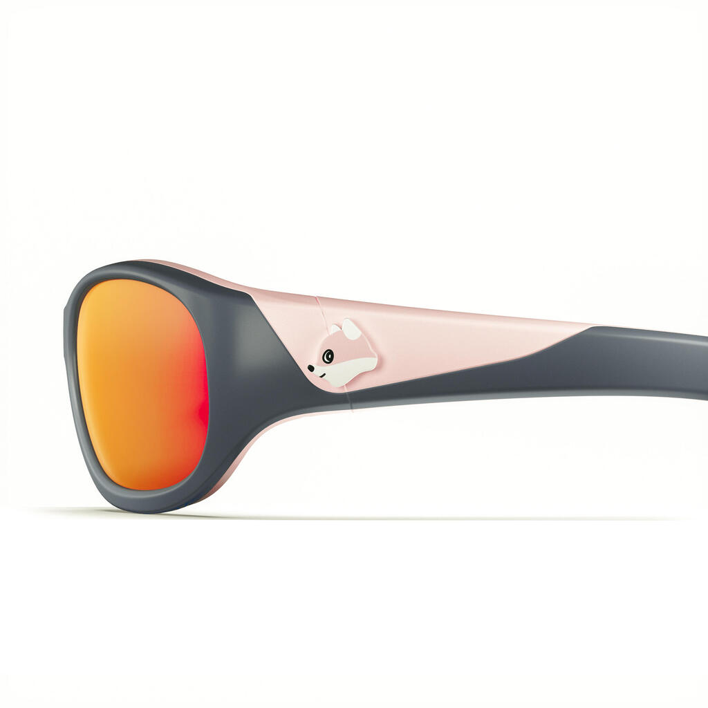 Lunettes de soleil randonnée - MH K500 - enfant 4-6 ans - catégorie 4 rose bleu