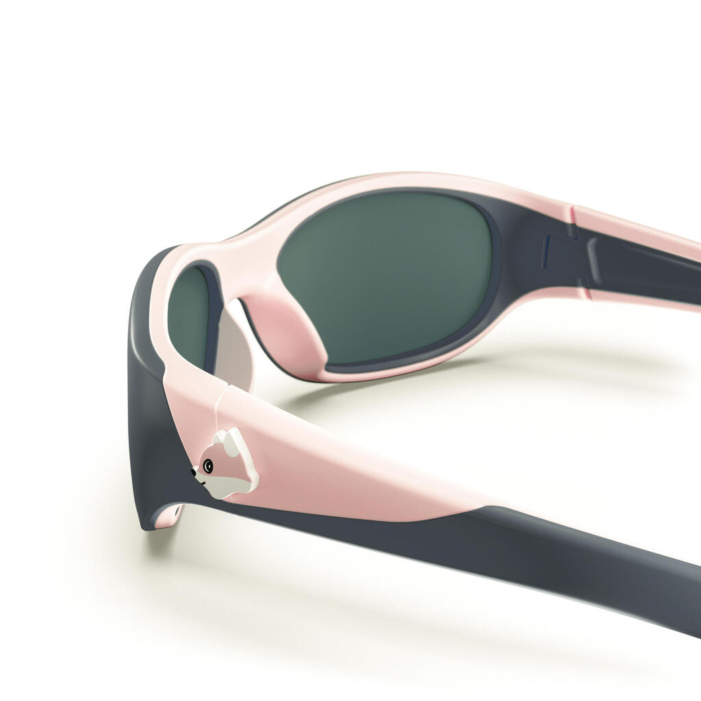 Lunettes de soleil randonnée - MH K500 - enfant 4-6 ans - catégorie 4 rose bleu