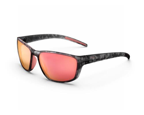 SONNENBRILLE BERGWANDERN - MH550W - POLARISIEREND KATEGORIE 3 DAMEN/HERREN - HAVANA / PINK